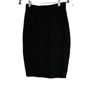 St. John Black Santana Knit Skirt Size 6